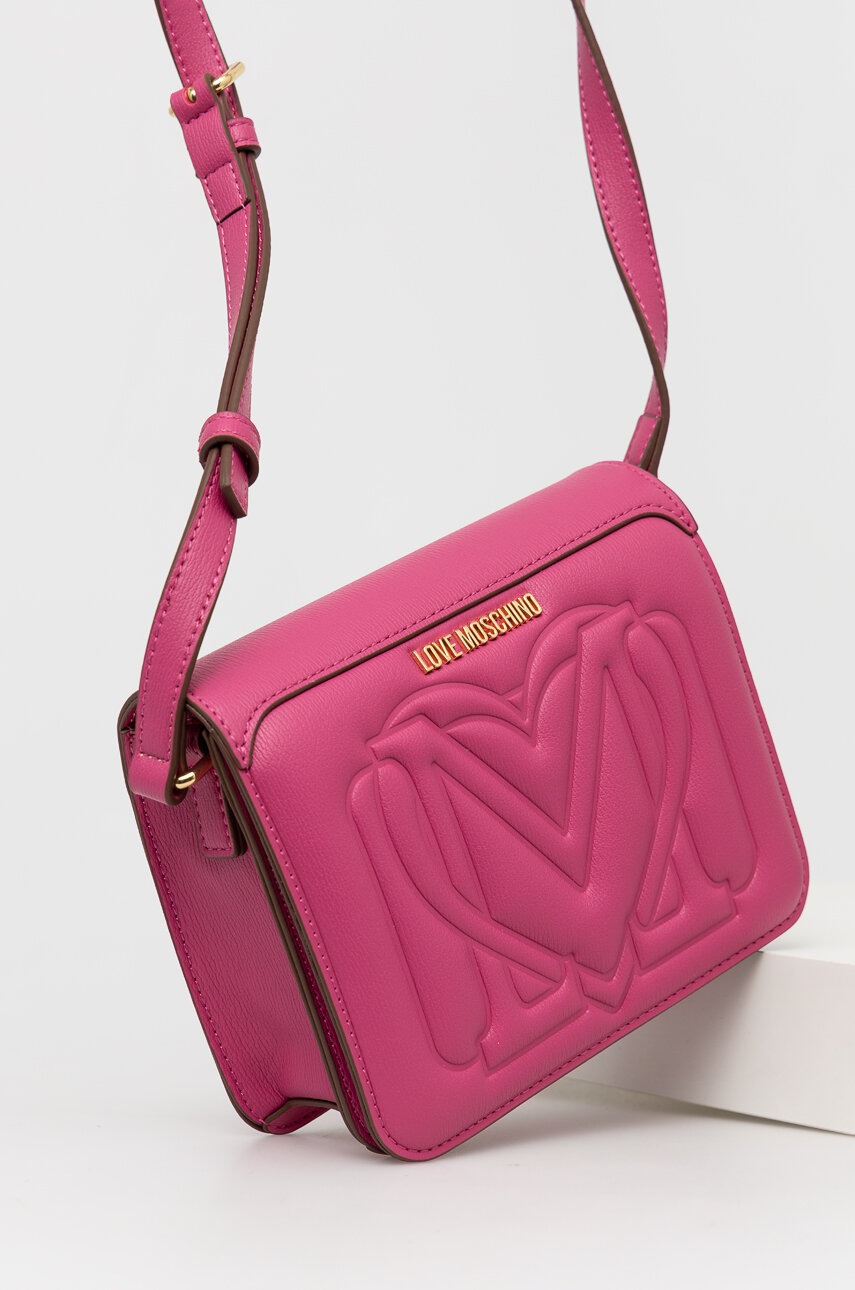 

Сумочка Love Moschino колір рожевий