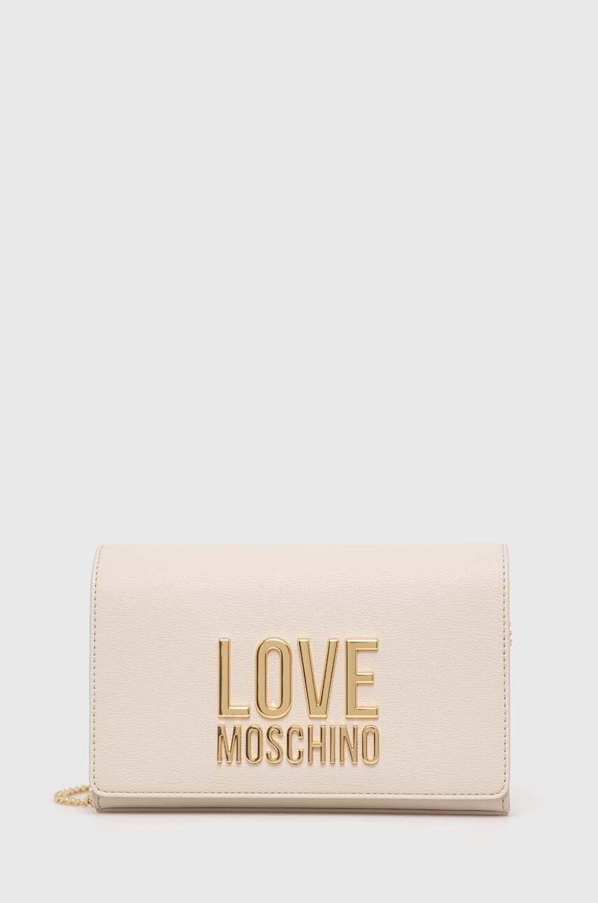 

Чанта Love Moschino в бежово, Бежов