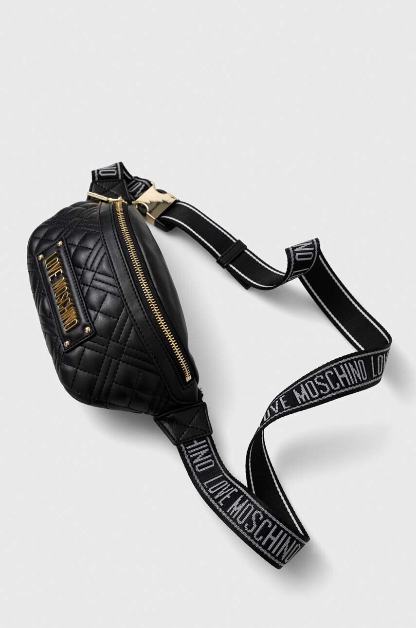 

Сумка на пояс Love Moschino колір чорний