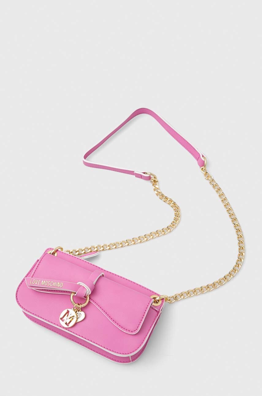 

Сумочка Love Moschino колір рожевий