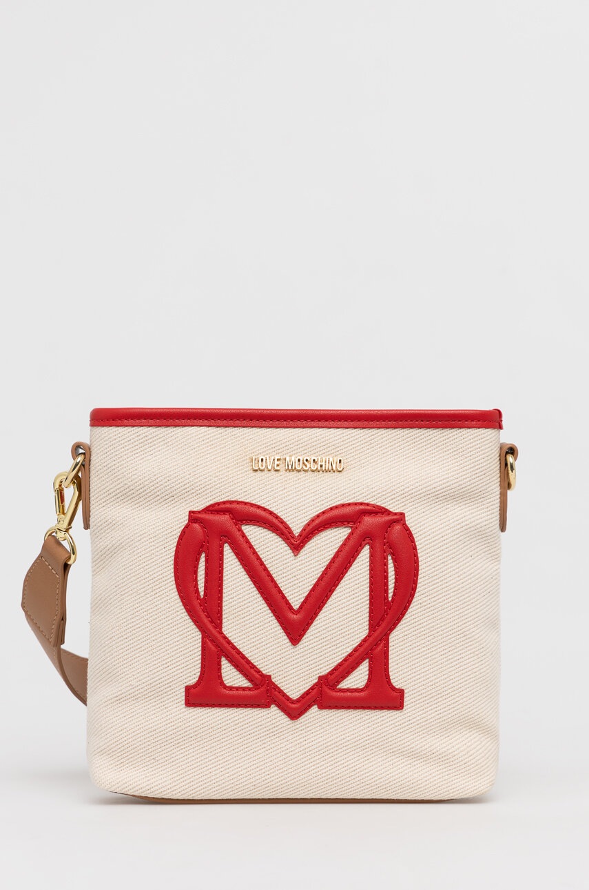 

Сумочка Love Moschino колір бежевий