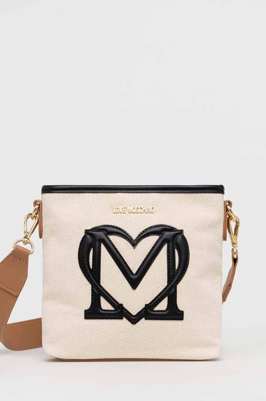 

Сумочка Love Moschino колір бежевий