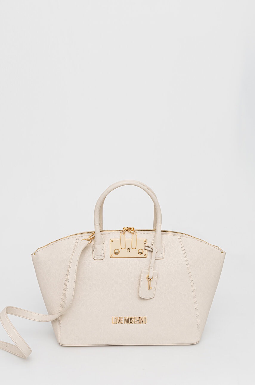 

Чанта Love Moschino в бежово, Бежов