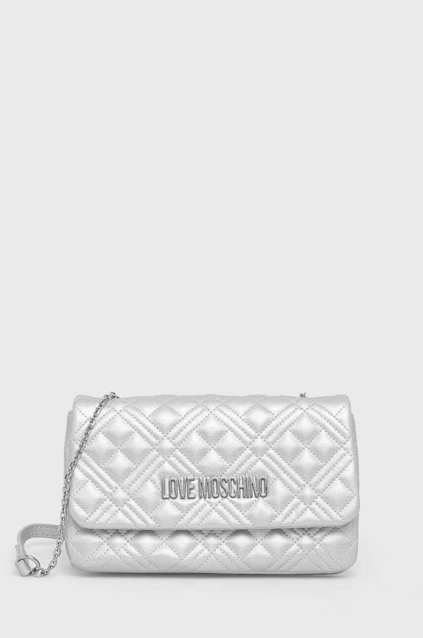 

Чанта Love Moschino в сиво, Сив