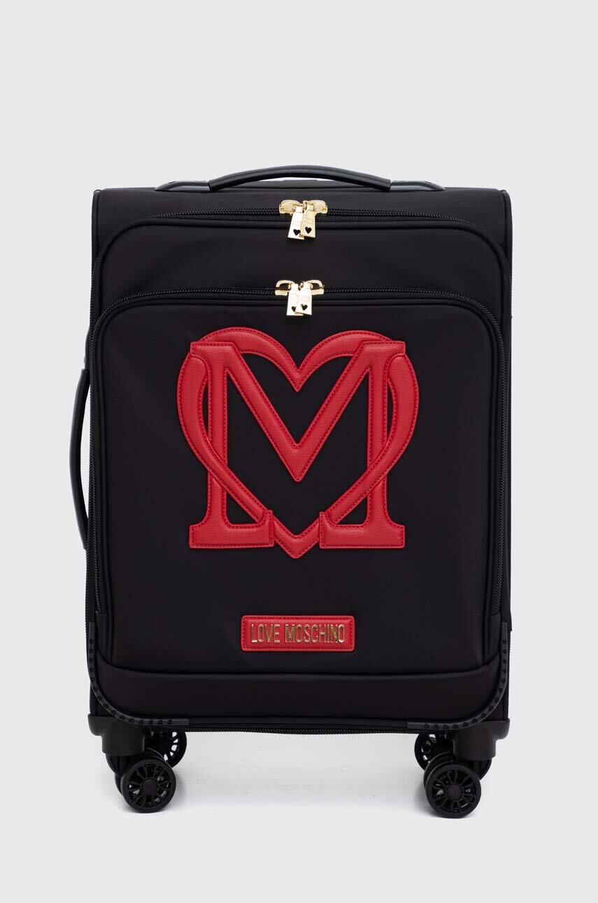 

Куфар Love Moschino в черно, Черен