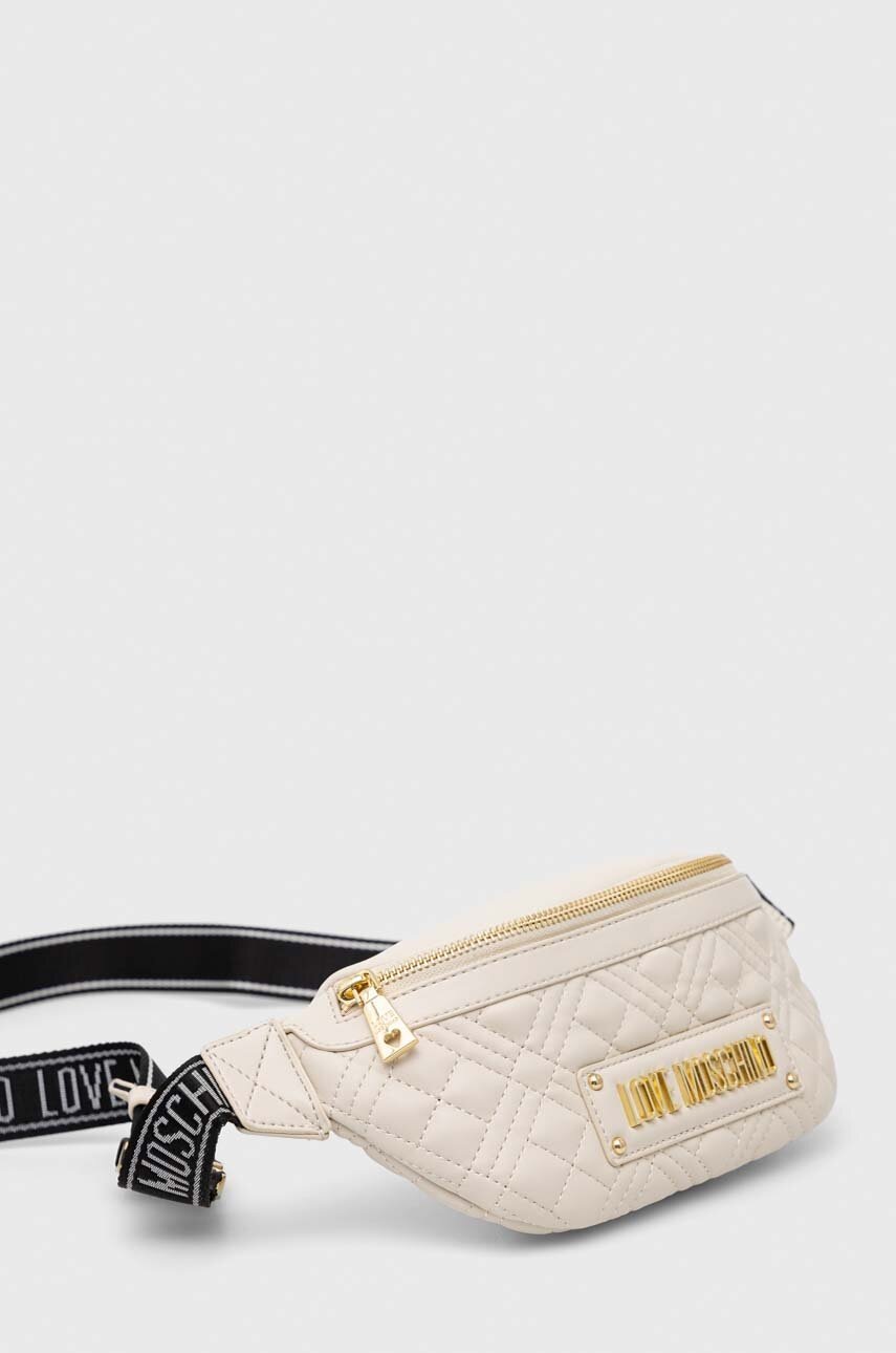 

Сумка на пояс Love Moschino цвет бежевый
