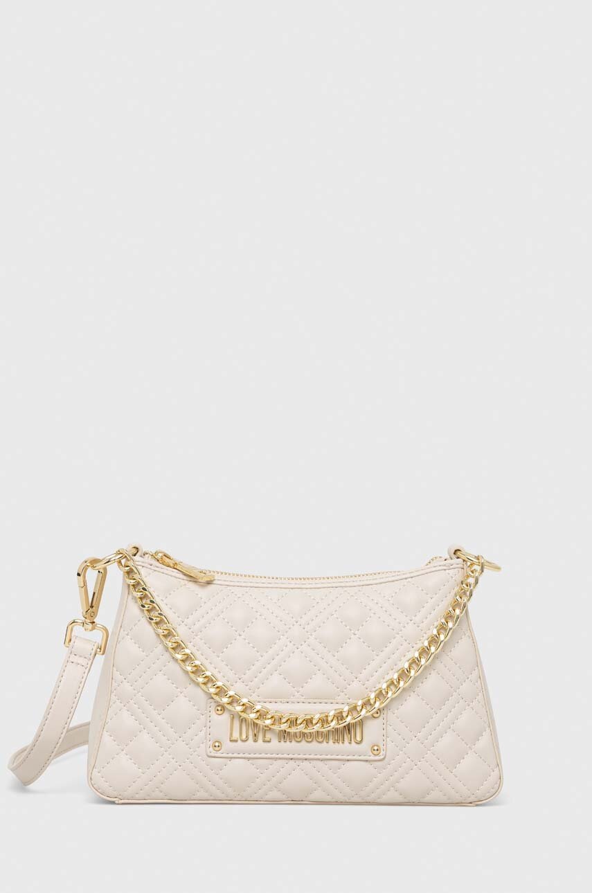 

Чанта Love Moschino в бежово, Бежов