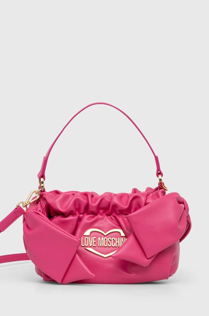 Love Moschino poseta culoarea roz Accesorii imagine 2022