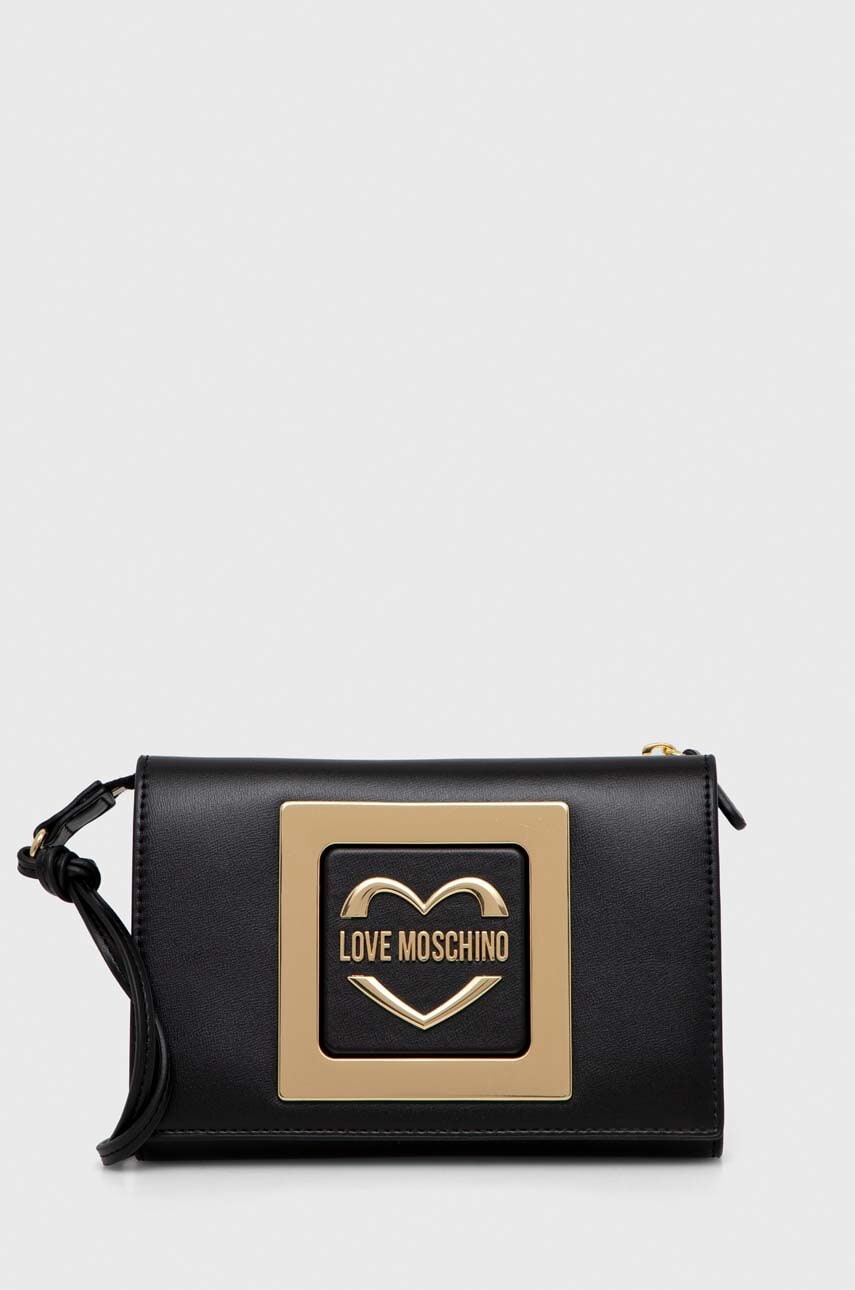 Love Moschino borseta culoarea negru