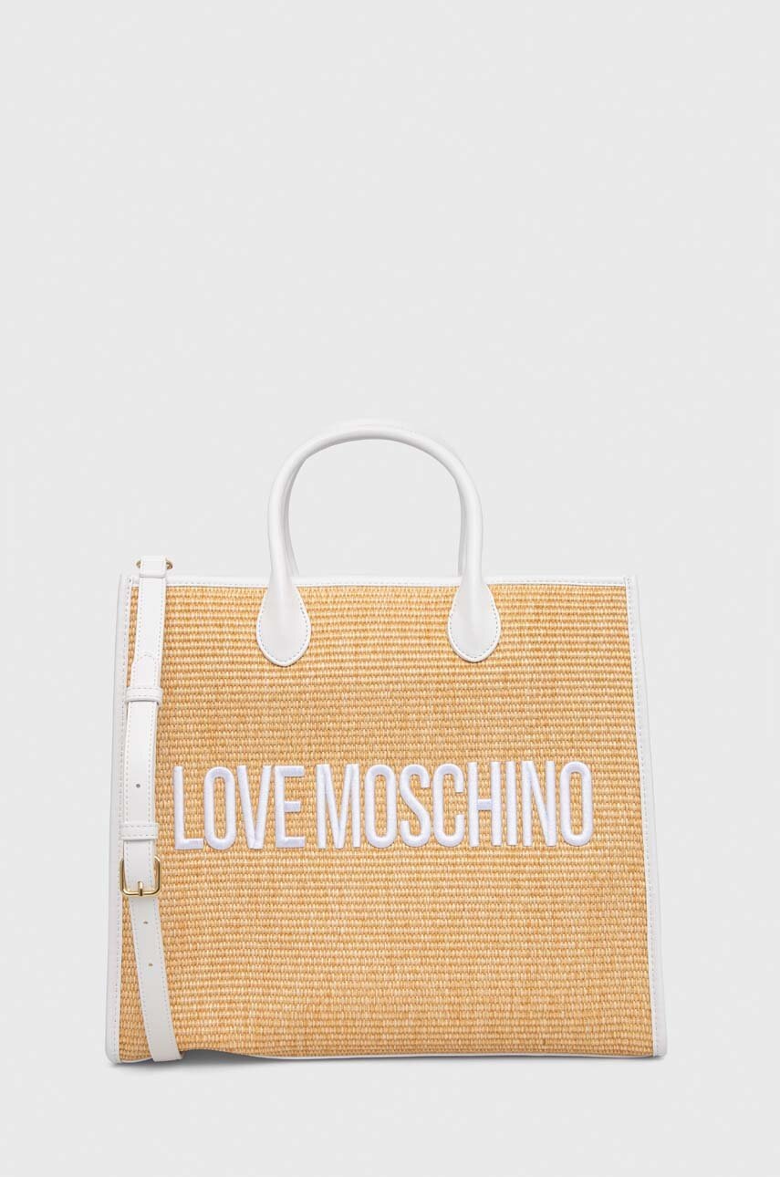

Сумочка Love Moschino колір бежевий