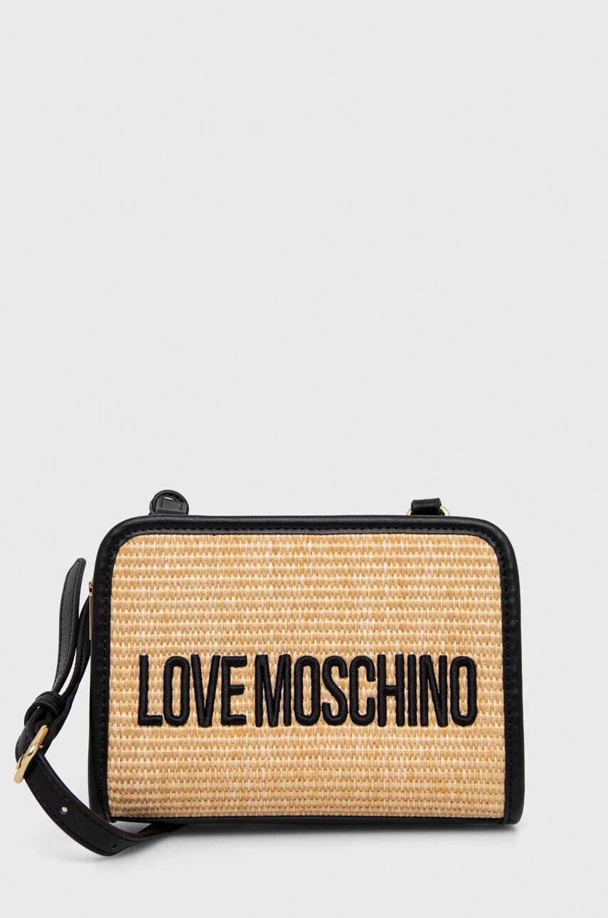 

Чанта Love Moschino в бежово, Бежов
