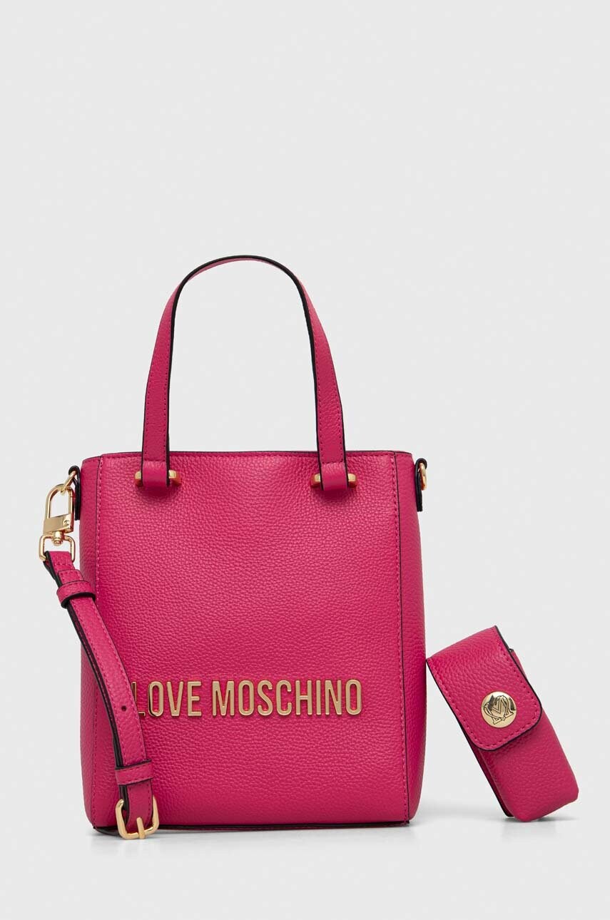 

Чанта Love Moschino в розово, Розов