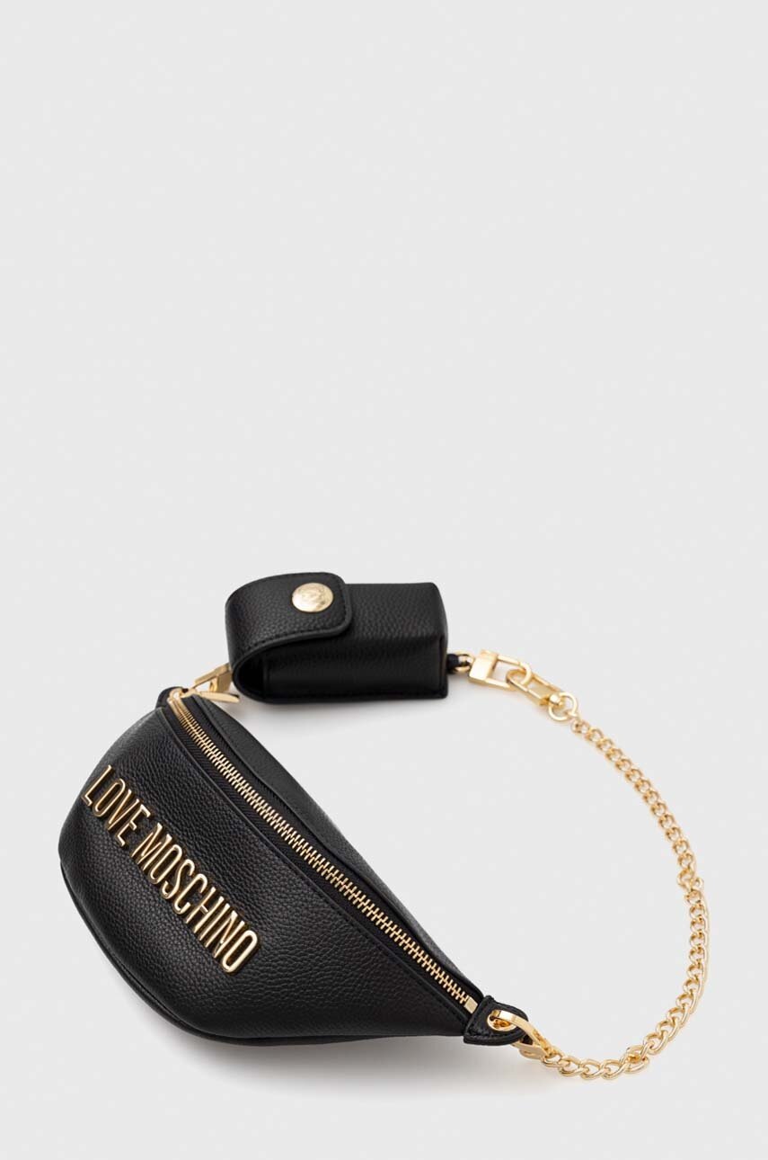 Love Moschino borseta culoarea negru