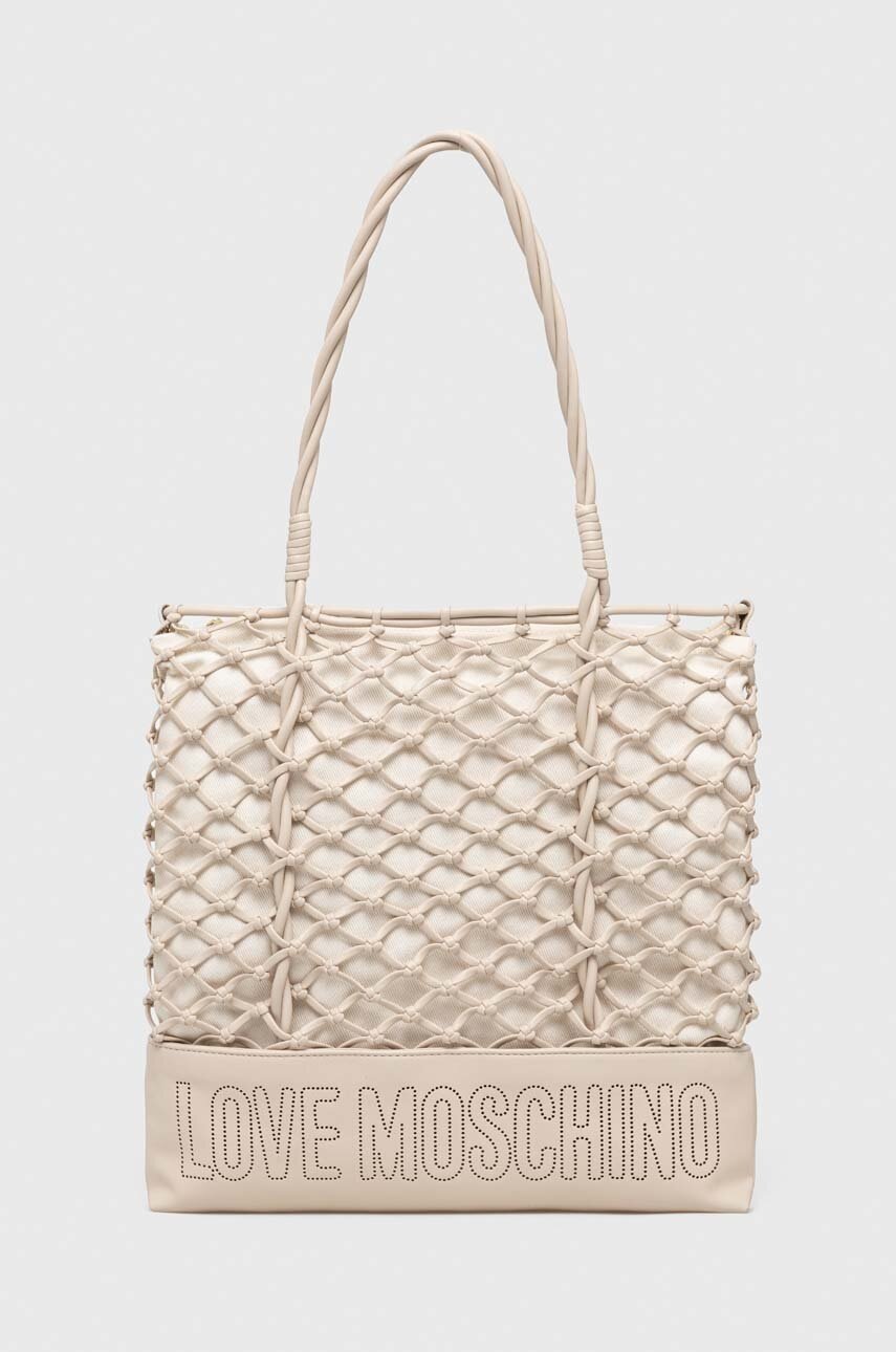 

Сумочка Love Moschino колір бежевий