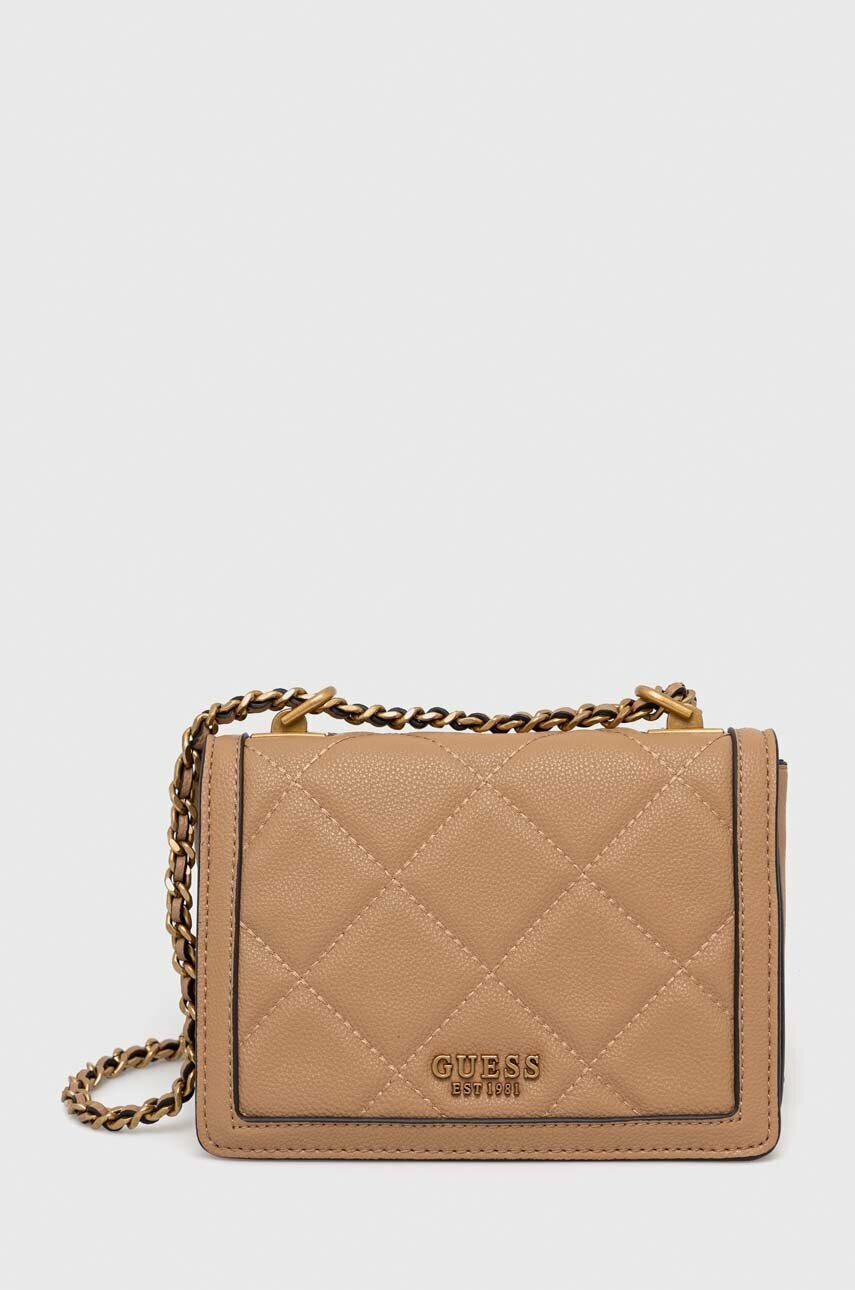 

Чанта Guess в черно, Бежов