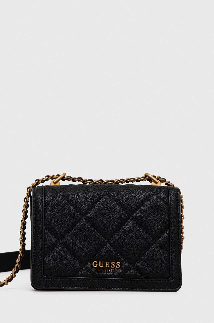 

Чанта Guess в черно, Черен