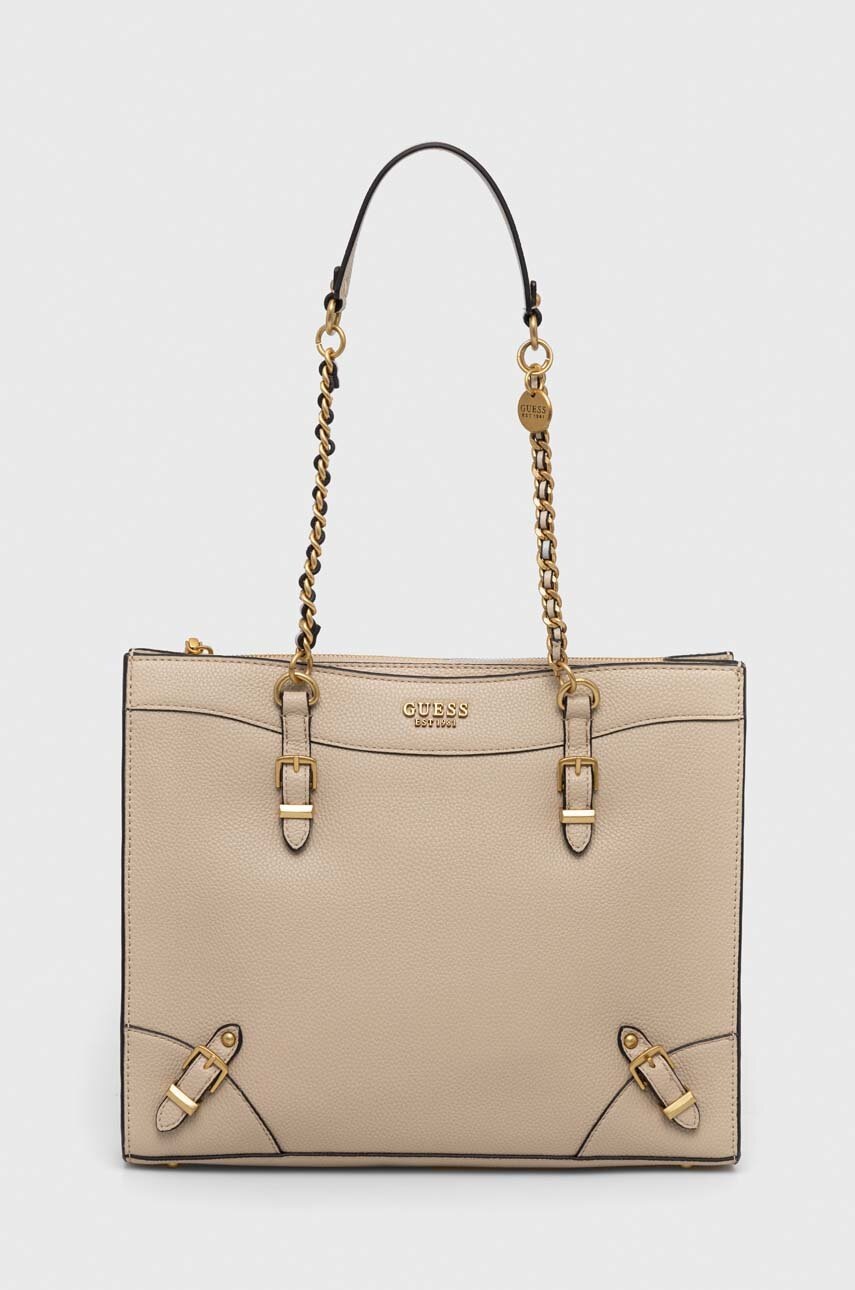 

Сумочка Guess колір бежевий