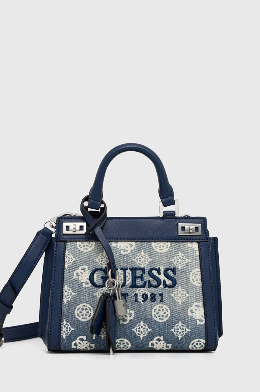 

Чанта Guess в тъмносиньо, Тъмносин