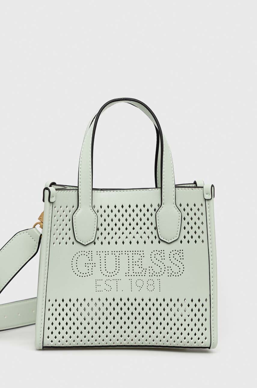 

Чанта Guess в тюркоазено, Тюркоазен