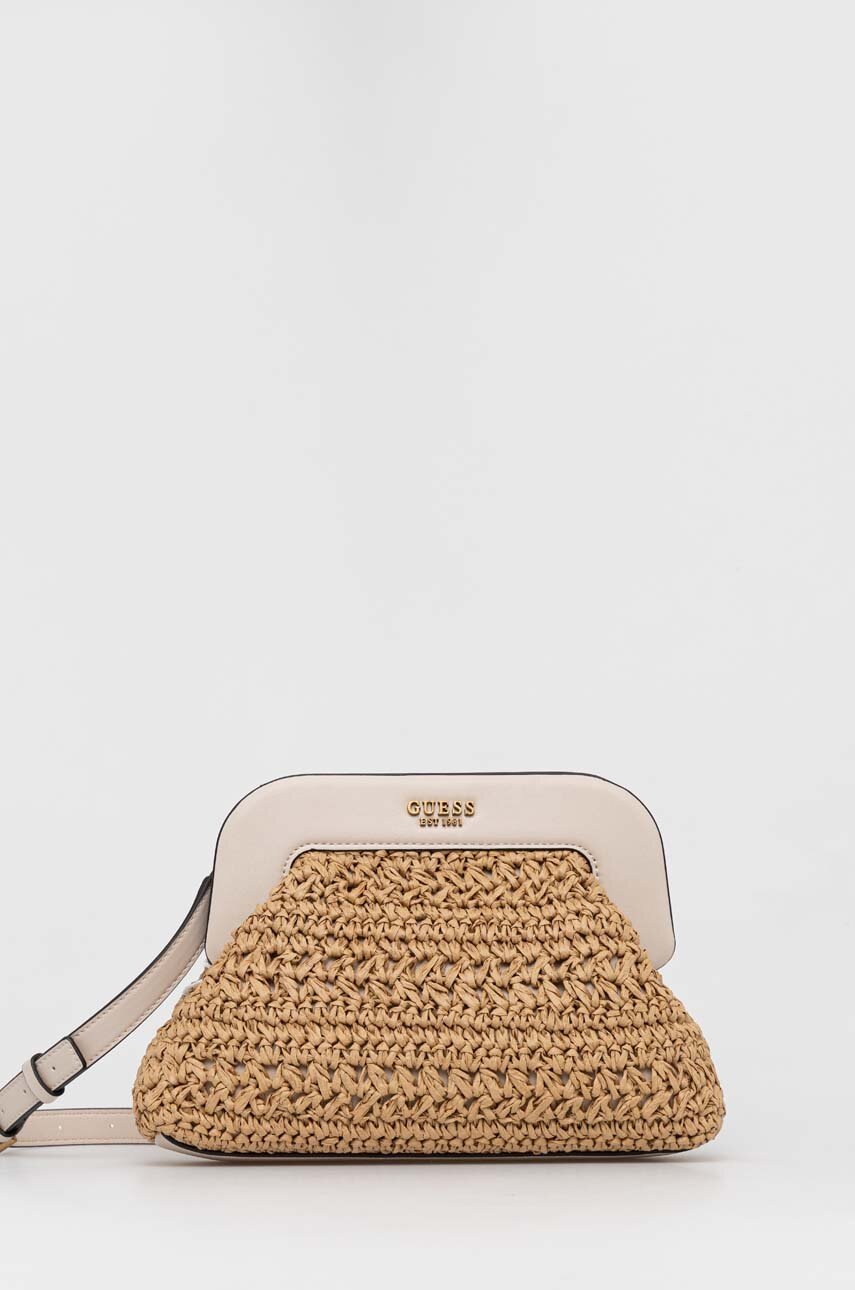 

Сумочка Guess колір бежевий