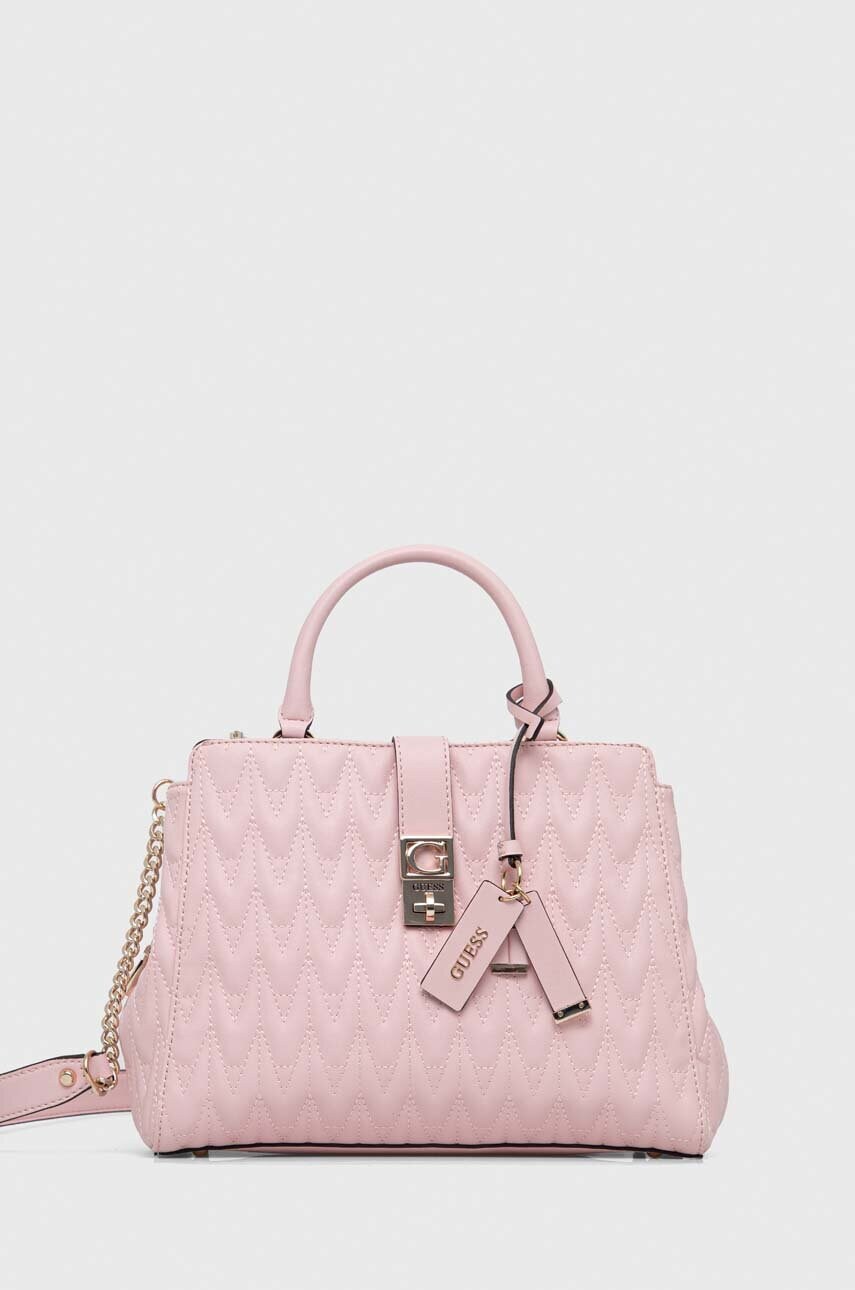 

Чанта Guess в розово, Розов