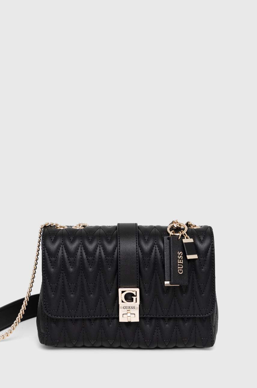 

Чанта Guess в черно, Черен