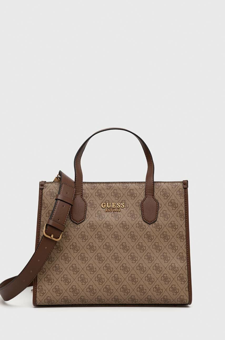 

Сумочка Guess колір бежевий