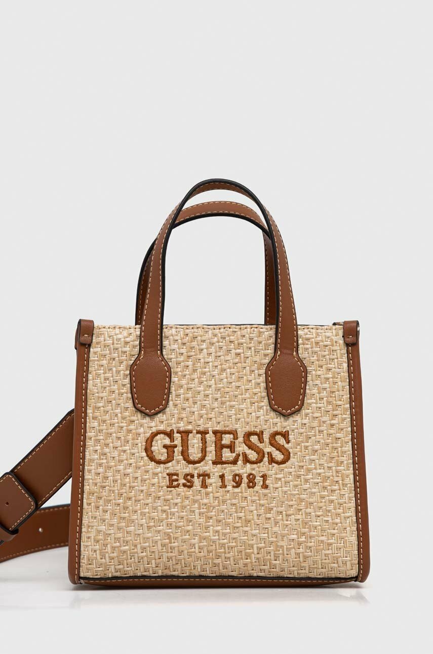 

Чанта Guess в бежово, Бежов