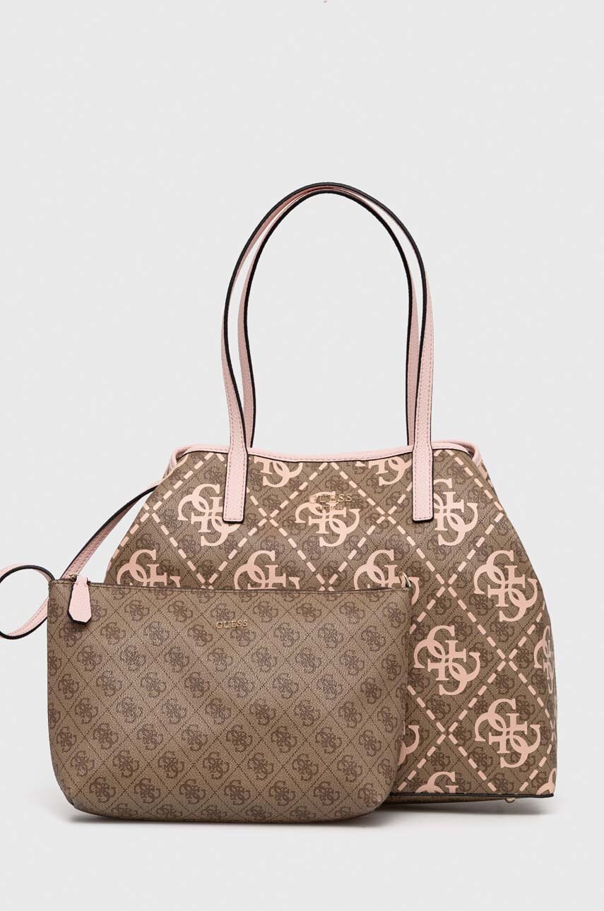 

Сумочка Guess колір бежевий