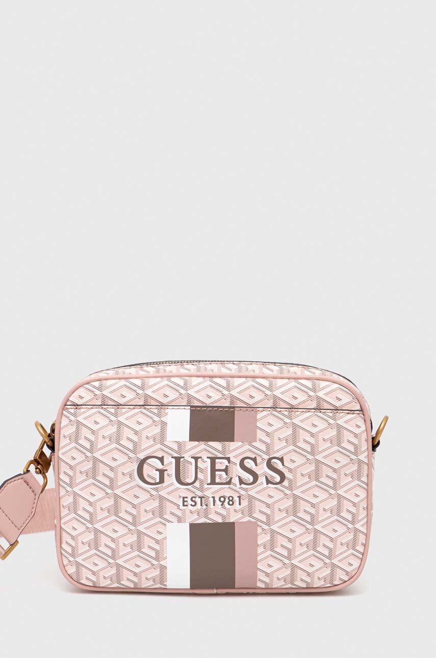 

Чанта Guess в розово, Розов