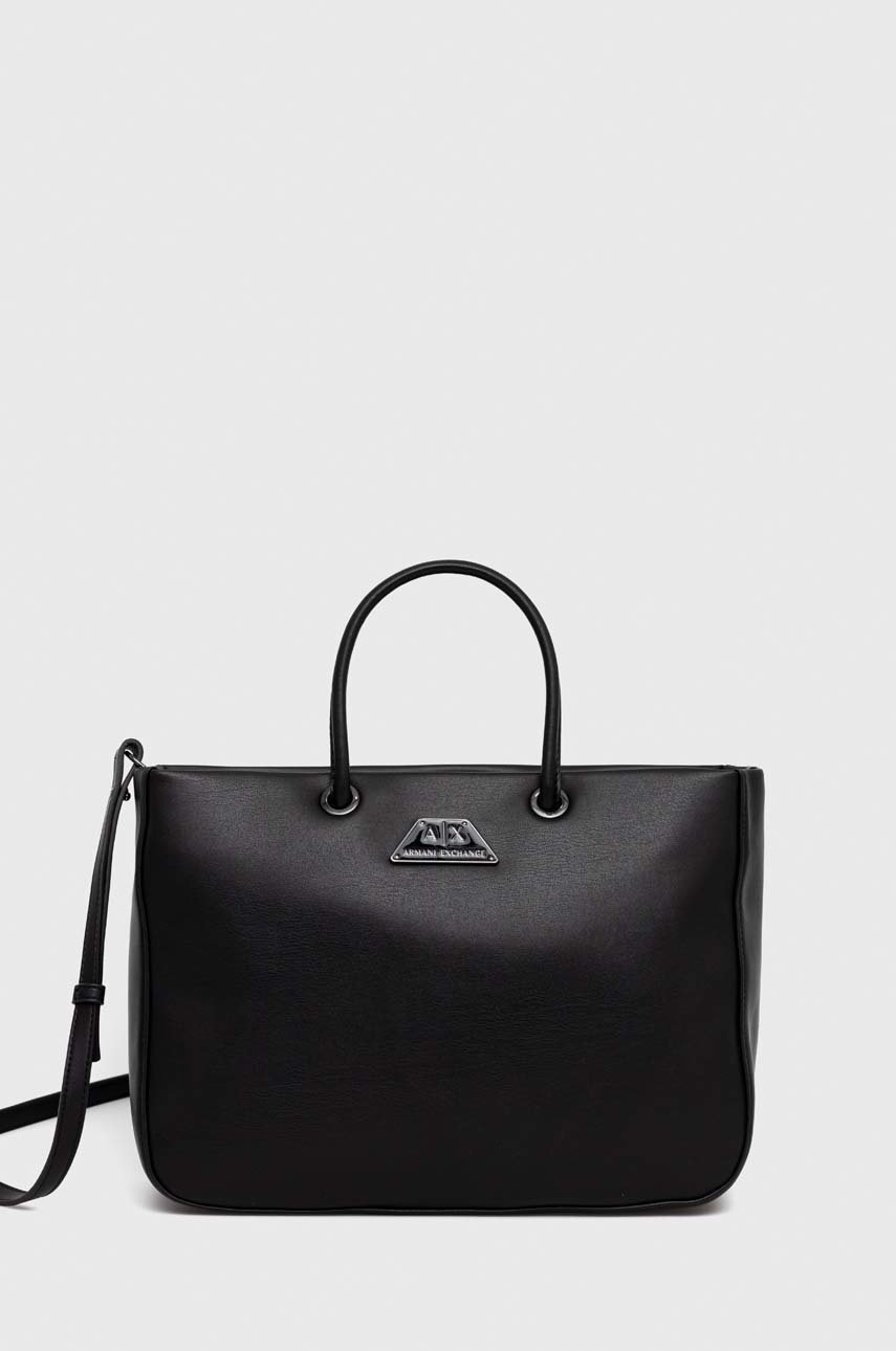 

Чанта Armani Exchange в черно, Черен