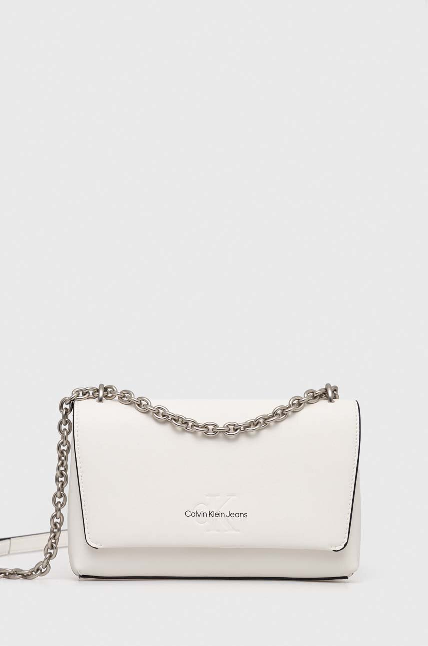 

Чанта Calvin Klein Jeans в бяло, Бял