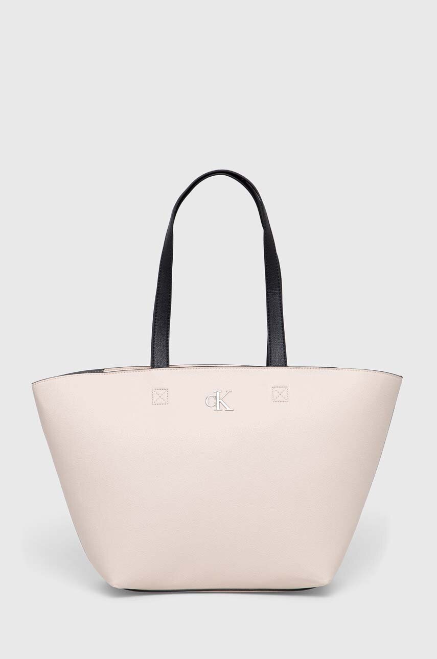 

Чанта Calvin Klein Jeans в розово, Розов