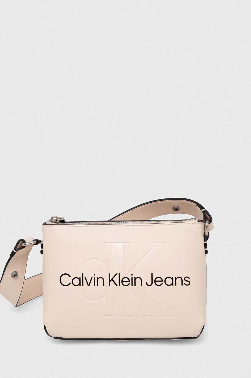 

Чанта Calvin Klein Jeans в розово, Розов