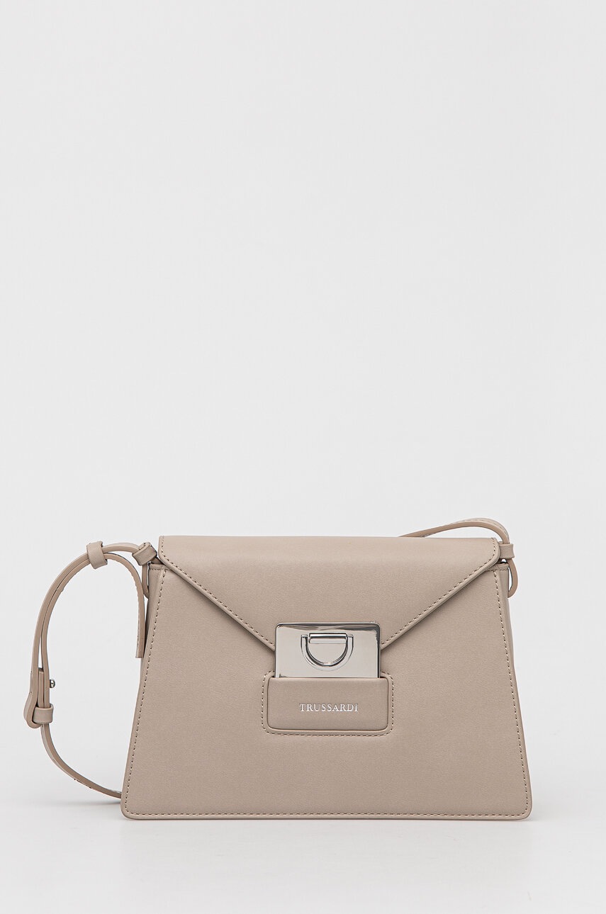 

Чанта Trussardi в бежово, Бежов