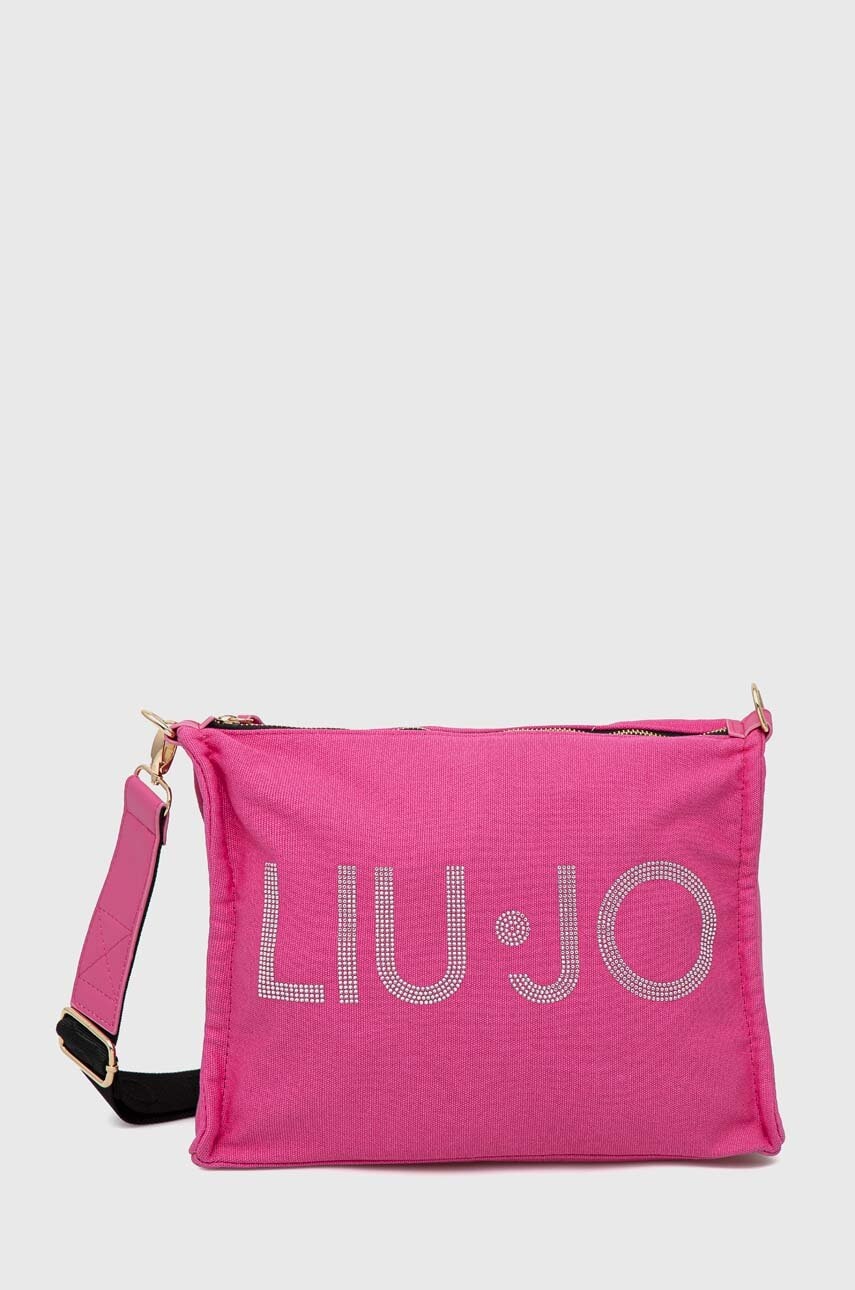 

Хлопковая сумка Liu Jo цвет розовый