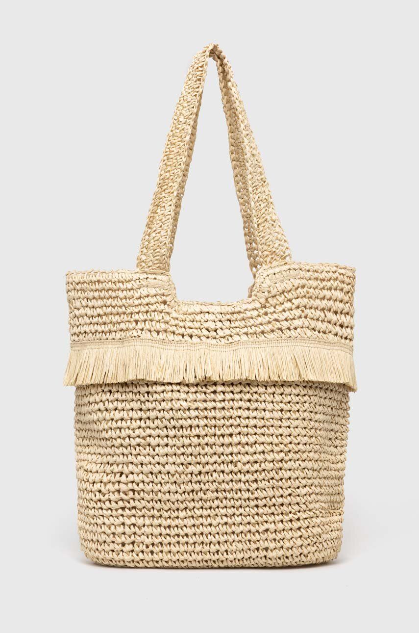Roxy geanta de plaja culoarea bej