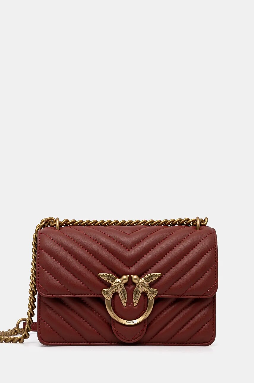 

Кожена чанта Pinko в червено 100074 A0GK, Червен