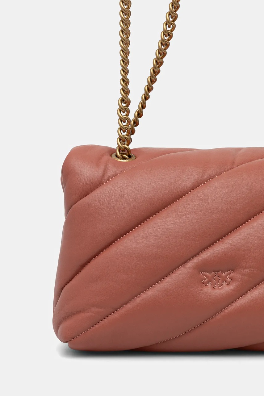 Δερμάτινη τσάντα Pinko χρώμα: μπλε, 100038 A0F2 φωτογραφία