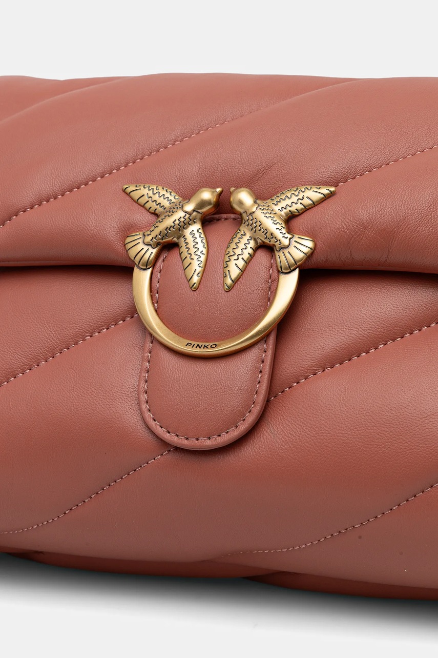 Δερμάτινη τσάντα Pinko χρώμα: μπλε, 100038 A0F2 φωτογραφία