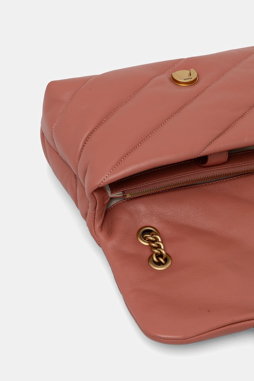 Δερμάτινη τσάντα Pinko χρώμα: μπλε, 100038 A0F2 φωτογραφία