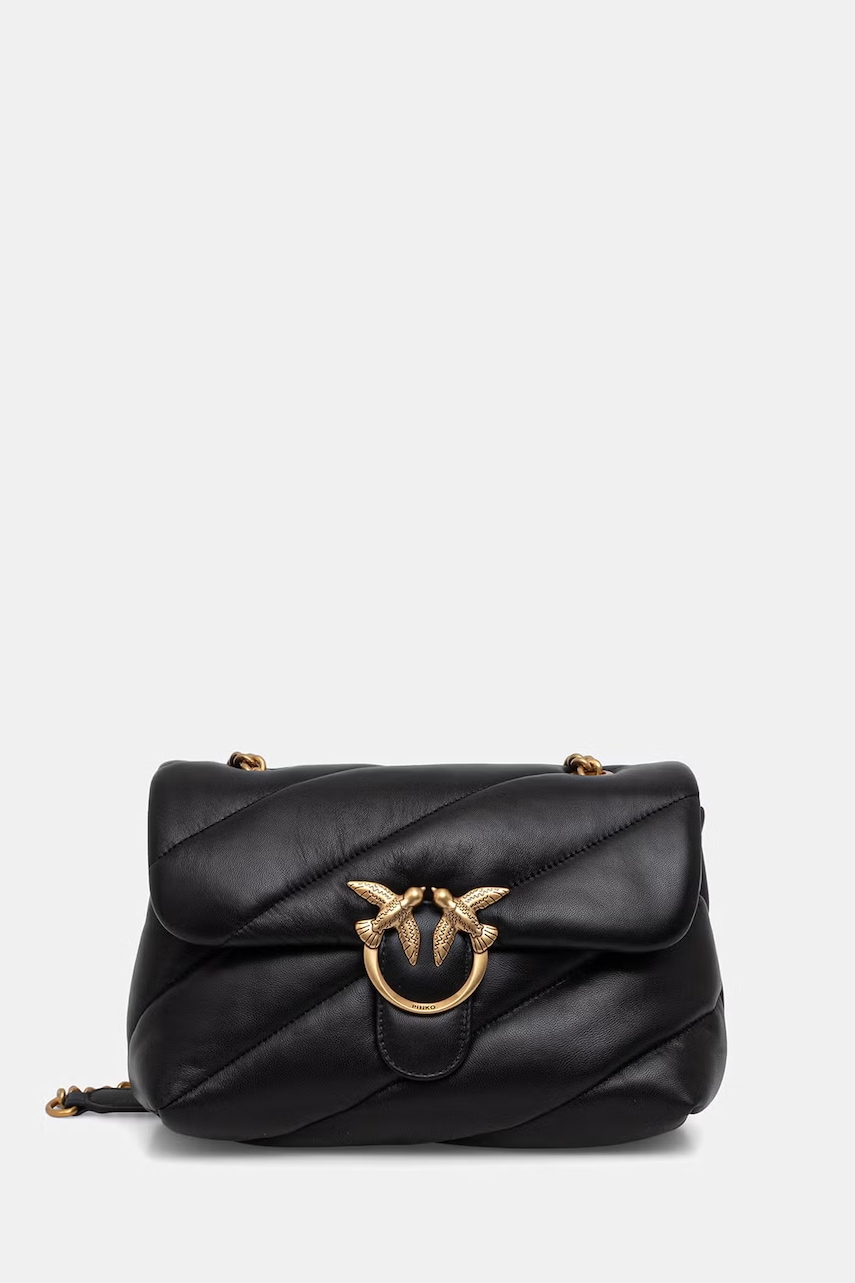 Pinko torebka crossbody damska skórzana czarna 100038 A0F2