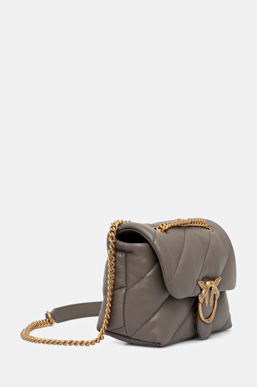 Кожаная сумочка Pinko цвет бежевый 100039 A0F2