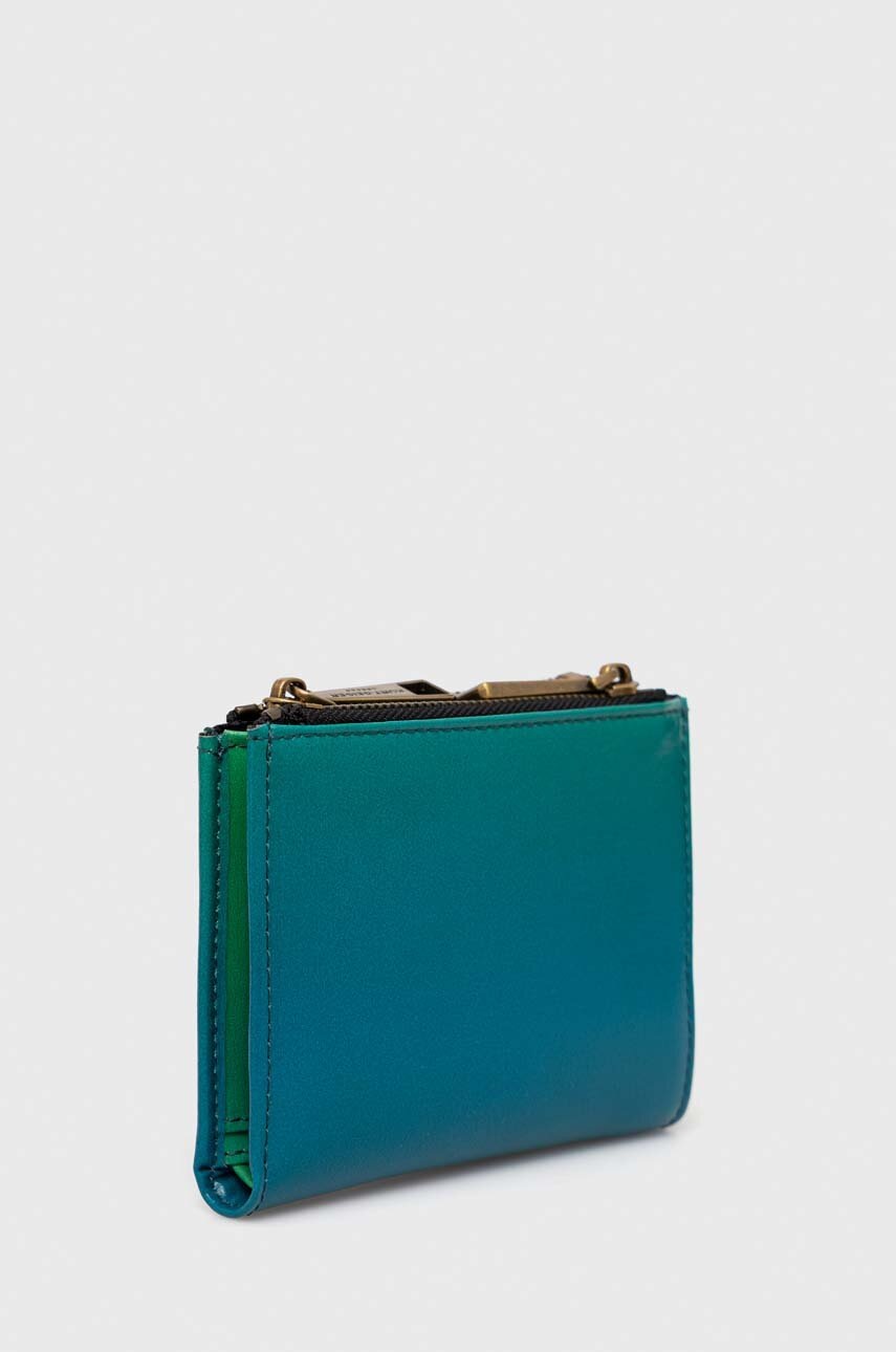 

Кожаный кошелек Kurt Geiger London женский цвет зелёный