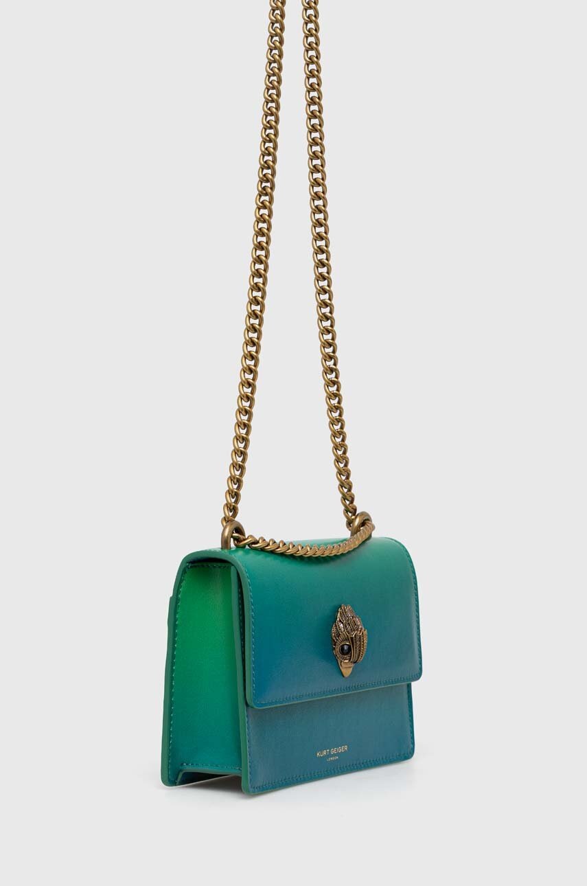 

Шкіряна сумочка Kurt Geiger London колір зелений
