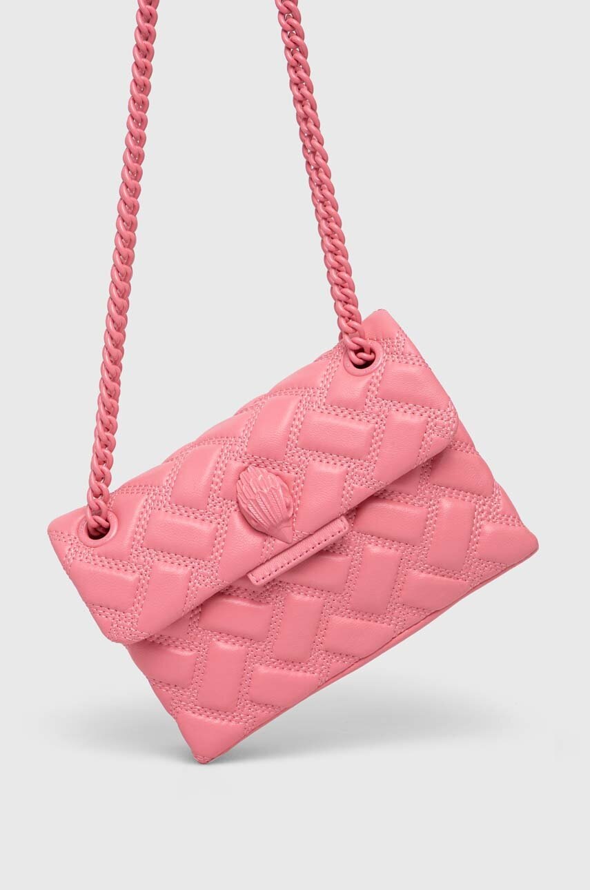 

Кожаная сумочка Kurt Geiger London цвет розовый