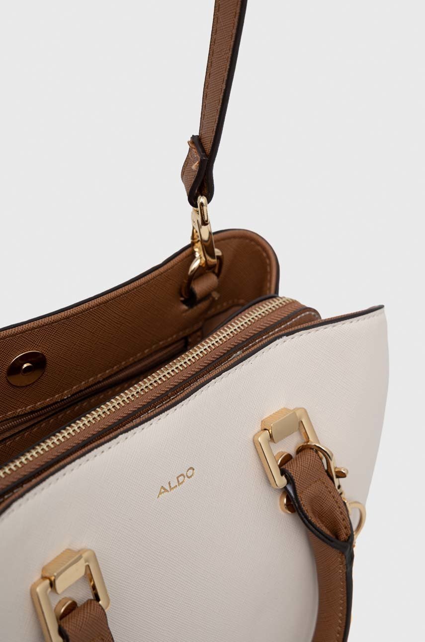 Τσάντα Aldo Legori χρώμα: μπεζ φωτογραφία