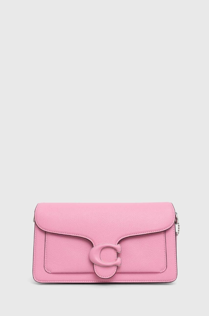 

Кожена чанта Coach Tabby Shoulder Bag 26 в розово, Розов