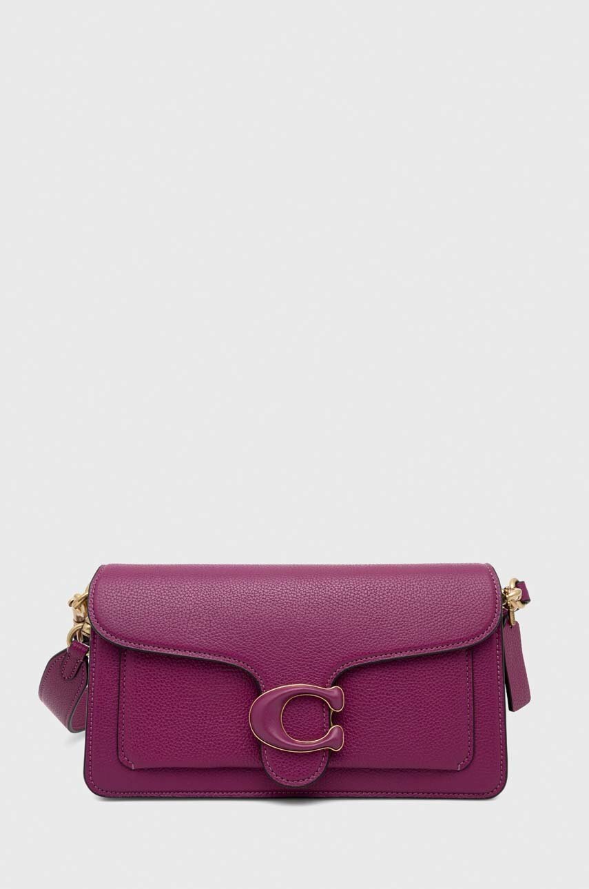 

Кожаная сумочка Coach Tabby Shoulder Bag 26 цвет фиолетовый