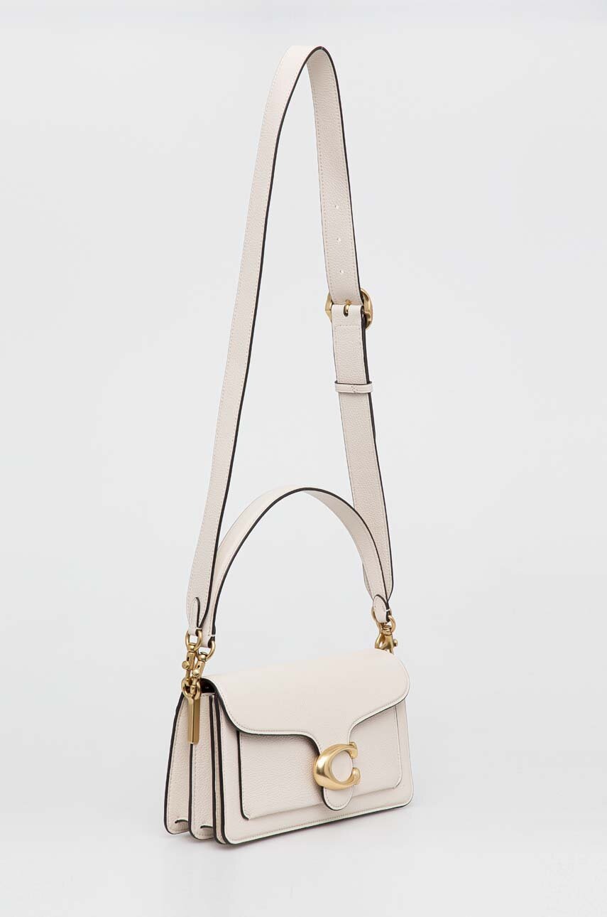 Δερμάτινη τσάντα Coach Tabby 26 Χρώμα: μπεζ φωτογραφία